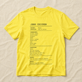 Jerk Chicken Prescription Tee graphic t-shirt in Yellow, unisex fit | No Reason Tees