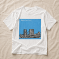 Manchester Skyline (Blue)
