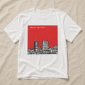 Manchester Skyline (Red)